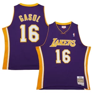 Eccezionale Fascinante Classico Pau Gasol Los Angeles Lakers 2009/10 Hardwood Classics Swingman Jersey Purple