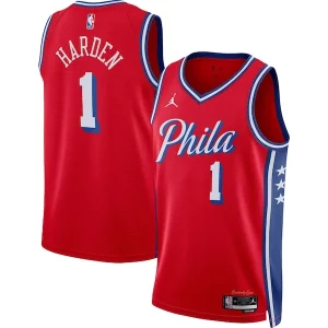 Fantastico Resistente James Harden Philadelphia 76ers Jordan Brand Unisex Swingman Jersey Statement Edition Red