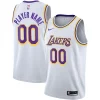 Prestigioso Los Angeles Lakers Nike 2020/21 Swingman Custom Jersey Association Edition White