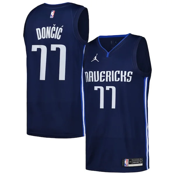 Accattivante Pratico Luka Dončić Dallas Mavericks Jordan Brand Swingman Player Jersey Statement Edition Navy