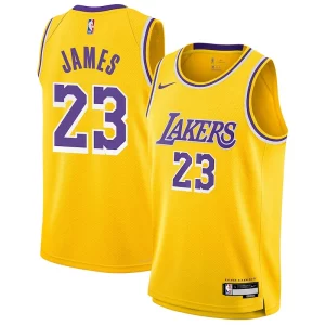 Raffinato Splendido Delizioso LeBron James Los Angeles Lakers Nike Youth Swingman Jersey Icon Edition Gold