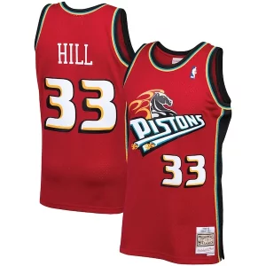 Moderno Delizioso Grant Hill Detroit Pistons 1999/00 Hardwood Classics Swingman Jersey Red