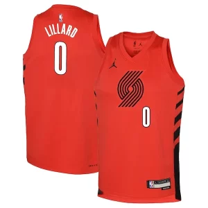 Magnifico Carino Ottimo Damian Lillard Portland Trail Blazers Jordan Brand Youth Swingman Jersey Statement Edition Red