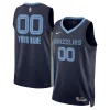 Cool Stupendo Memphis Grizzlies Nike Unisex Swingman Custom Jersey Navy Icon Edition
