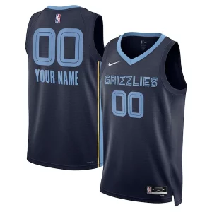 Cool Stupendo Memphis Grizzlies Nike Unisex Swingman Custom Jersey Navy Icon Edition