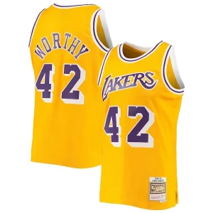 Raffinato James Worthy Los Angeles Lakers 1984/85 Hardwood Classics Swingman Jersey Gold