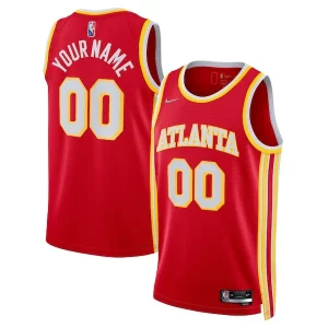 Magnifico Atlanta Hawks Nike 2021/22 Diamond Swingman Custom Jersey Icon Edition Red