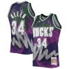 Classico Pratico Ray Allen Milwaukee Bucks Hardwood Classics 2000/01 Hyper Hoops Swingman Jersey Purple