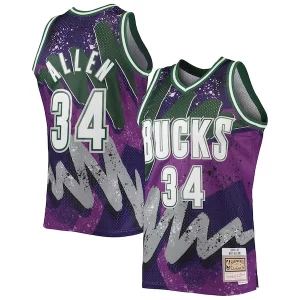 Classico Pratico Ray Allen Milwaukee Bucks Hardwood Classics 2000/01 Hyper Hoops Swingman Jersey Purple