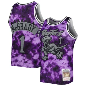 Bellissimo Lussuoso Tracy McGrady Toronto Raptors 1998/99 Galaxy Swingman Jersey Purple