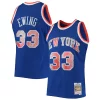 Ottimo Versatile Patrick Ewing New York Knicks 1991/92 Hardwood Classics NBA 75th Anniversary Diamond Swingman Jersey Blue