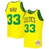 Elegante Duraturo Lussuoso Larry Bird Boston Celtics 1985 86 Hardwood Classics Reload 3.0 Swingman Jersey Gold