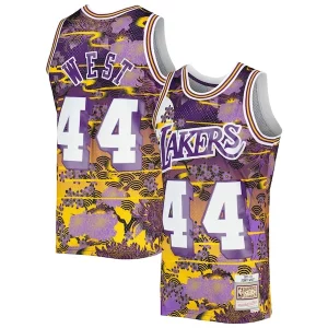 Pratico Jerry West Los Angeles Lakers 1971/72 Hardwood Classics Lunar New Year Swingman Jersey Purple