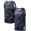 Splendido Vince Carter Toronto Raptors Hardwood Classics 1998/99 Tie Dye Swingman Jersey Black