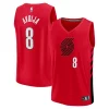 Raffinato Deni Avdija Portland Trail Blazers Fast Break Player Jersey Statement Edition Red