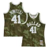 Delizioso Sofisticato Carino Dirk Nowitzki Dallas Mavericks Hardwood Classics 1998/99 Ghost Green Swingman Jersey Camo