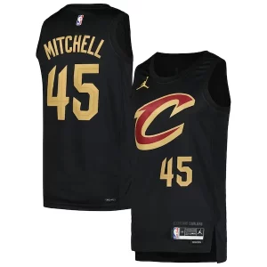 Attraente Gorgeous Donovan Mitchell Cleveland Cavaliers Jordan Brand Swingman Player Jersey Statement Edition Black