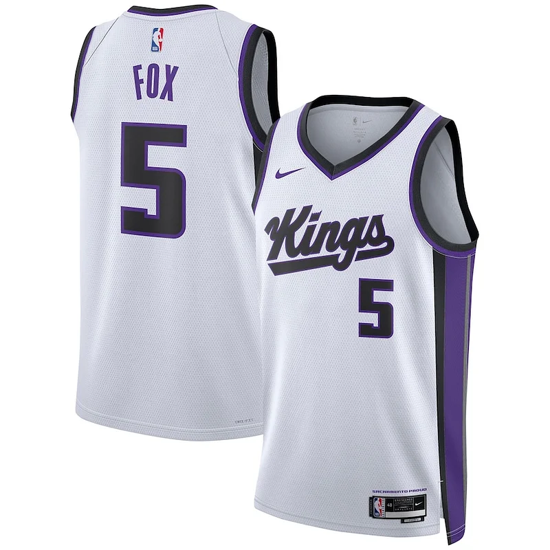 Versatile Prestigioso Gorgeous De'Aaron Fox Sacramento Kings Nike Unisex Swingman Jersey Association Edition White
