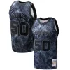 Resistente Lussuoso Splendido David Robinson San Antonio Spurs Hardwood Classics 1998/99 Tie Dye Swingman Jersey Black