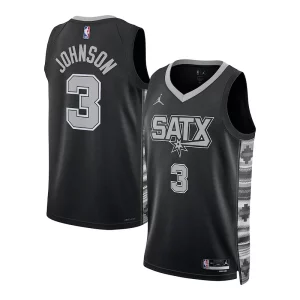 Moderno Sofisticato Keldon Johnson San Antonio Spurs Jordan Brand Unisex Swingman Jersey Statement Edition Black
