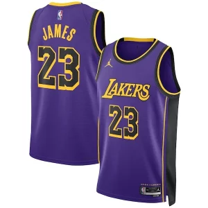 Bellissimo Fascinante LeBron James Los Angeles Lakers Jordan Brand Unisex Swingman Jersey Statement Edition Purple