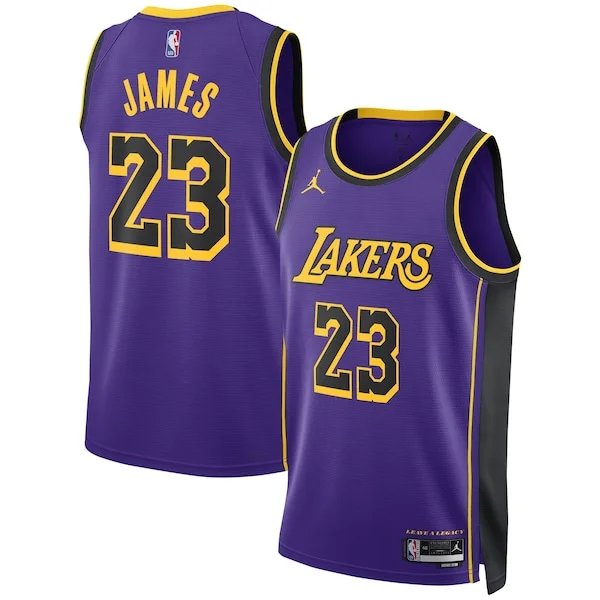 Bellissimo Fascinante LeBron James Los Angeles Lakers Jordan Brand Unisex Swingman Jersey Statement Edition Purple