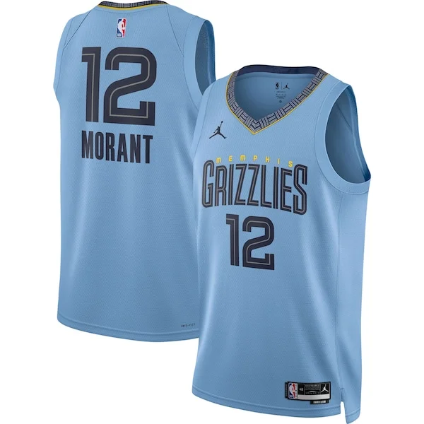 Duraturo Classico Ja Morant Memphis Grizzlies Jordan Brand Unisex Swingman Jersey Statement Edition Light Blue