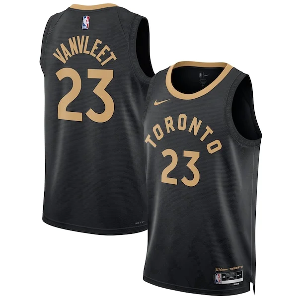 Meraviglioso Ottimo Fred VanVleet Toronto Raptors Nike Unisex 2022/23 Swingman Jersey City Edition Black
