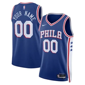 Classico Raffinato Philadelphia 76ers Nike Unisex 2022/23 Swingman Custom Jersey Royal Icon Edition