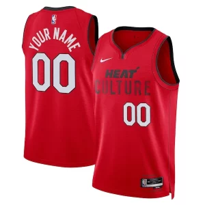 Robusto Miami Heat Nike Unisex 2024/25 Custom Swingman Jersey City Edition Red