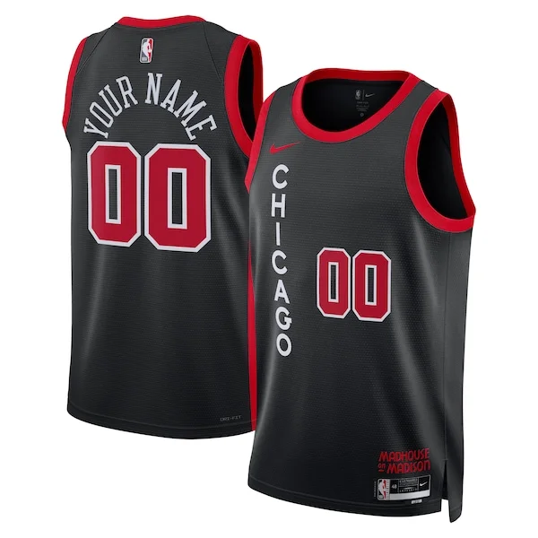 Classico Ottimo Chicago Bulls Nike Unisex 2023/24 Custom Swingman Jersey Black City Edition