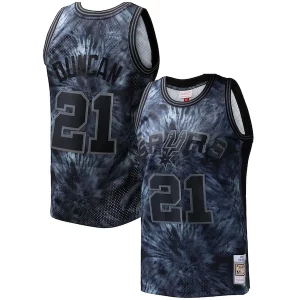 Cool Fantastico Tim Duncan San Antonio Spurs Hardwood Classics 1998/99 Tie Dye Swingman Jersey Black