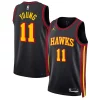 Eccezionale Classico Prestigioso Trae Young Atlanta Hawks Jordan Brand Unisex Swingman Jersey Statement Edition Black