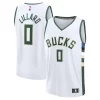 Raffinato Incantevole Damian Lillard Milwaukee Bucks Fast Break Replica Player Jersey Association Edition White