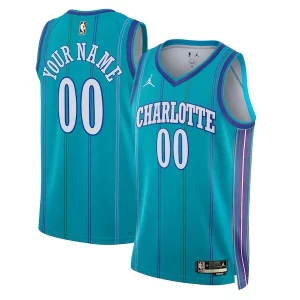 Splendido Raffinato Cool Charlotte Hornets Jordan Brand Unisex 2023/24 Custom Swingman Jersey Classic Edition Teal