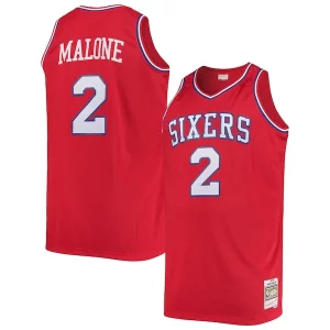 Versatile Moses Malone Philadelphia 76ers 1982/83 Big & Tall Hardwood Classics Swingman Jersey Red