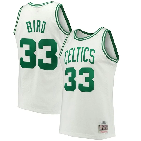 Magnifico Larry Bird Boston Celtics Hardwood Classics 1985/86 Swingman Jersey White/Kelly Green