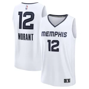 Stupendo Ja Morant Memphis Grizzlies Fast Break Replica Player Jersey Association Edition White