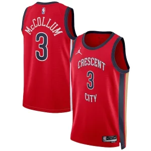 Sofisticato CJ McCollum New Orleans Pelicans Jordan Brand Unisex Swingman Jersey Statement Edition Red