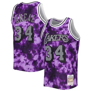 Splendido Accattivante Delizioso Shaquille O'Neal Los Angeles Lakers 1996/97 Galaxy Swingman Jersey Purple