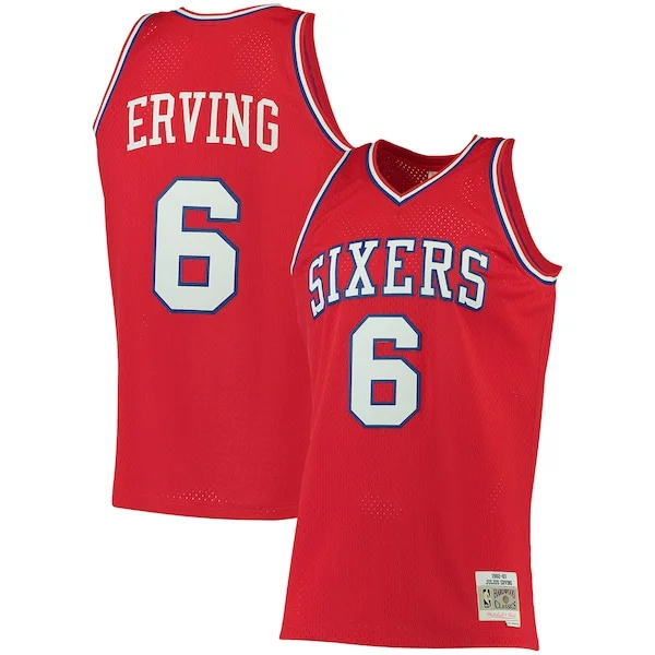 Resistente Meraviglioso Trendy Julius Erving Philadelphia 76ers 1982/83 Big & Tall Hardwood Classics Swingman Jersey Red