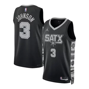 Prestigioso Incantevole Keldon Johnson San Antonio Spurs Jordan Brand Unisex Swingman Jersey Statement Edition Black