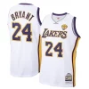 Ottimo Incantevole Moderno Men's Los Angeles Lakers Kobe Bryant White 2009 10 Hardwood Classics Authentic Jersey