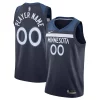 Robusto Sofisticato Incantevole Minnesota Timberwolves Nike Swingman Custom Jersey Navy Icon Edition
