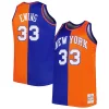 Cool Bellissimo Versatile Patrick Ewing New York Knicks Big & Tall Hardwood Classics 1991/92 Split Swingman Jersey Blue/Orange
