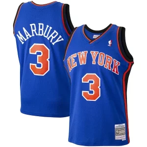Accattivante Splendido Duraturo Stephon Marbury New York Knicks Hardwood Classics Swingman Jersey Blue