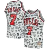 Fantastico Raffinato Toni Kukoc Chicago Bulls 1997/98 Hardwood Classics Doodle Swingman Jersey White