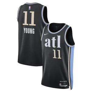 Duraturo Prestigioso Accattivante Trae Young Atlanta Hawks Nike Unisex 2023/24 Swingman Jersey Black City Edition