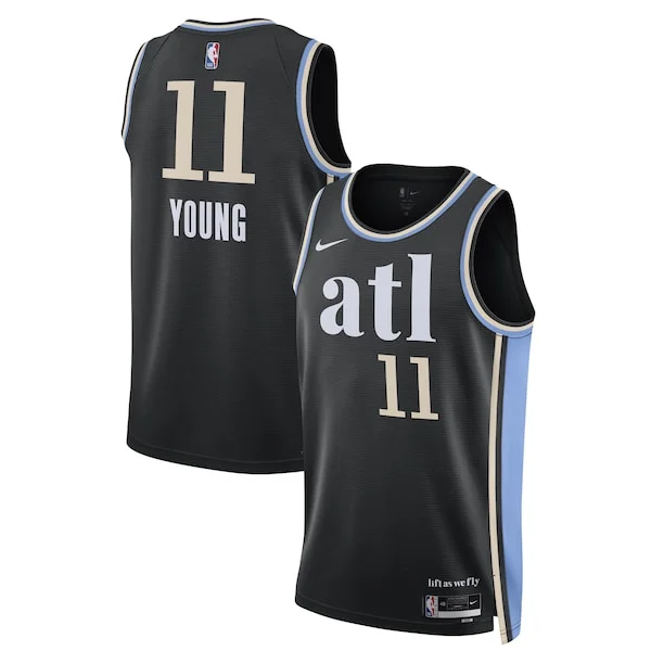 Duraturo Prestigioso Accattivante Trae Young Atlanta Hawks Nike Unisex 2023/24 Swingman Jersey Black City Edition