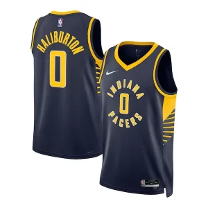 Raffinato Stupendo Tyrese Haliburton Indiana Pacers Nike Unisex Swingman Jersey Icon Edition Navy